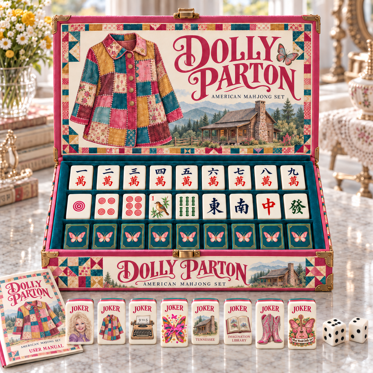 Premium DLPT Mahjong Tiles Set TTMH