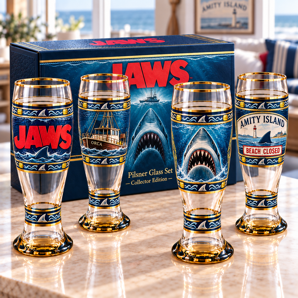 Premium JAWS Heritage Glass Gift Set HQH