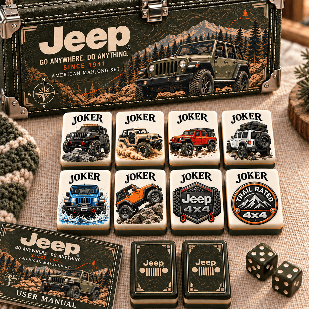 Premium JEP Mahjong Tiles Set PVNA
