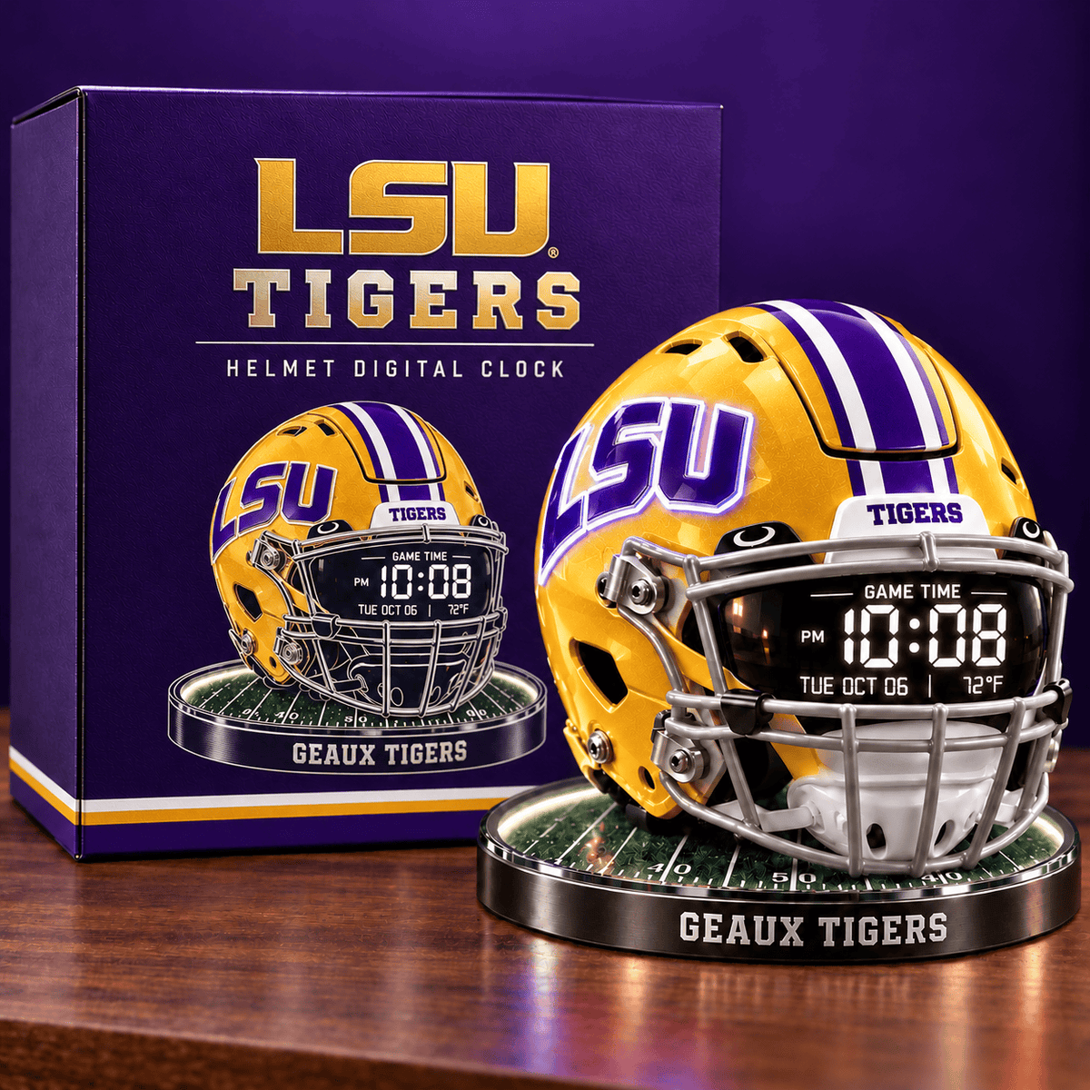 LSU Special Digital Clock TTTT