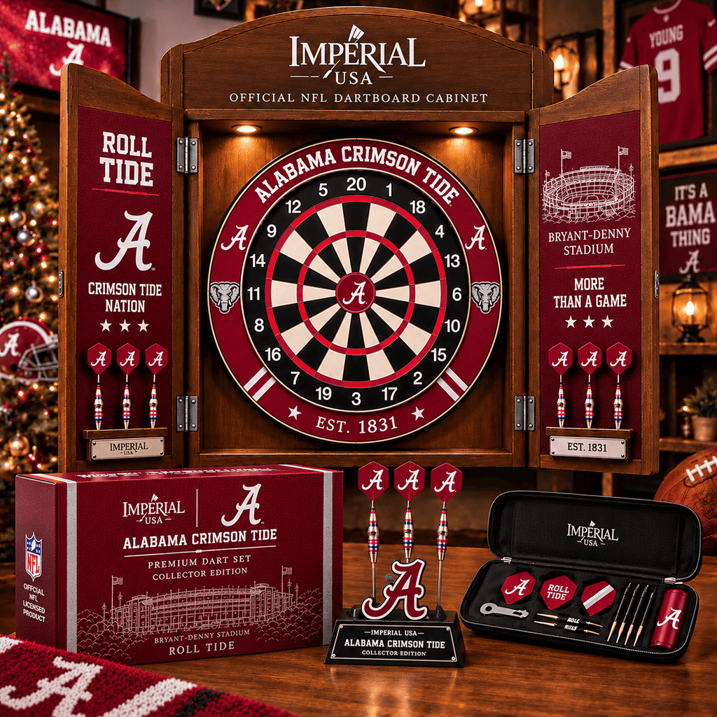MHC Premium Dartboard Cabinet Set – Wall-Mounted Dart Game PNPA